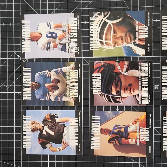9 card lot of 1991 Pro Set THINK ABOUT IT Series in Near Mint condition! - Picture 6 of 6